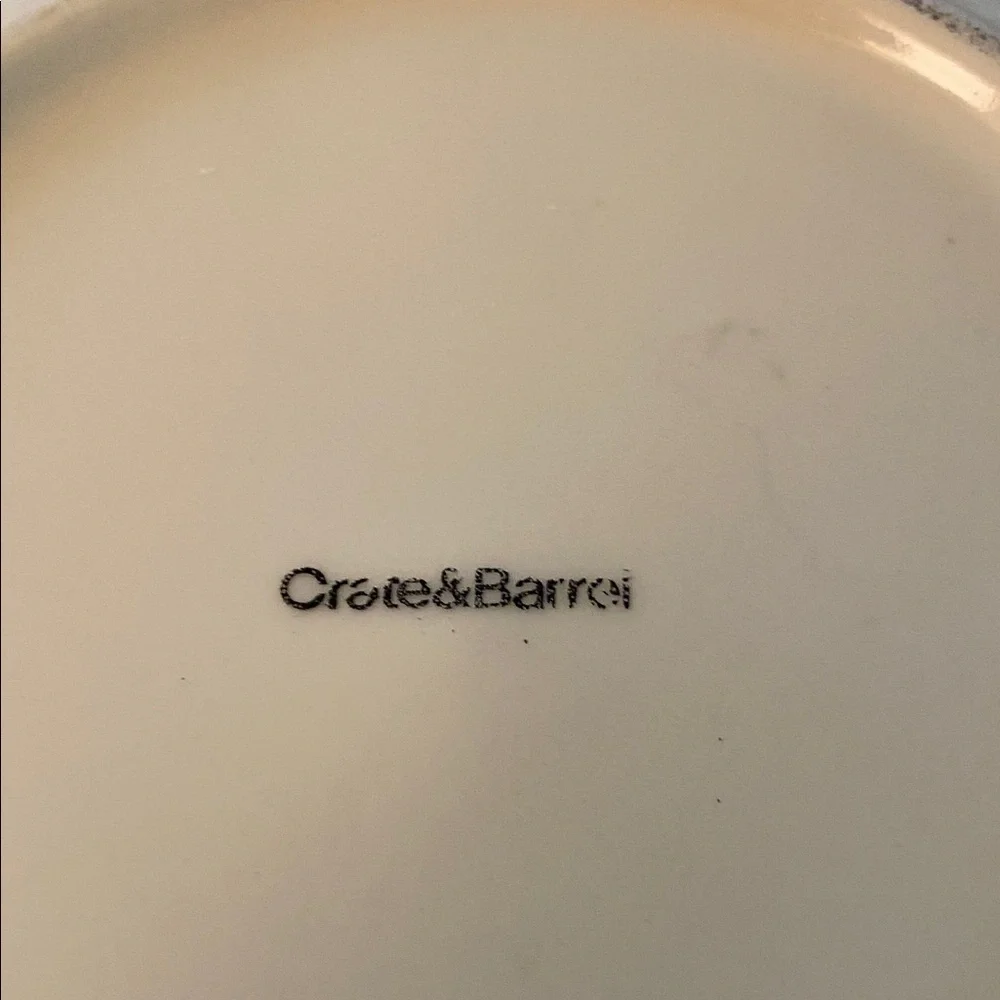 Crate & Barrel Leaf Plate.
